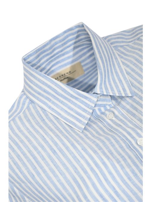 Camicia WKDGIURATO in lino a righe WEEKEND MAX MARA | 2615111182600015